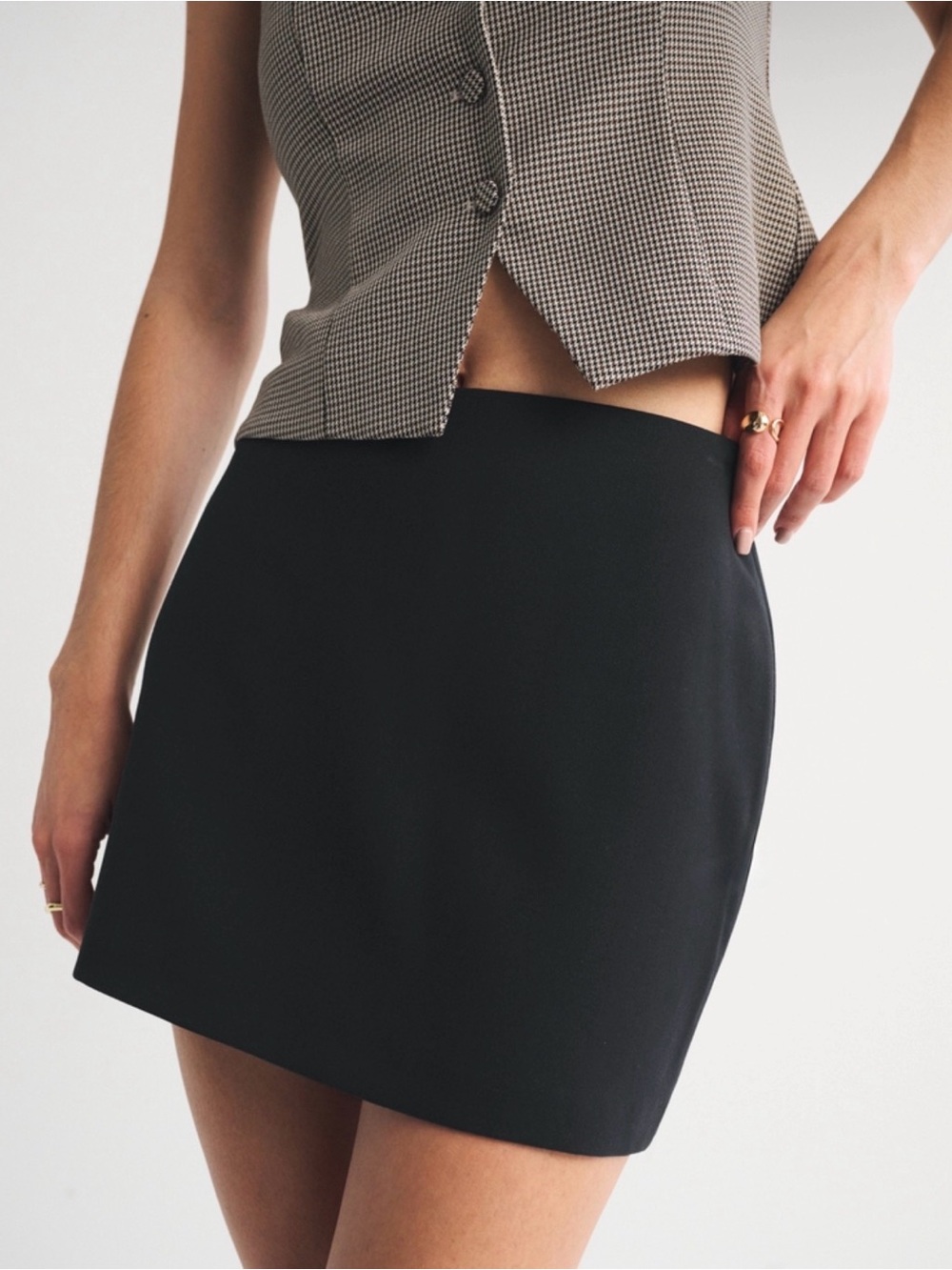 Abercrombie & Fitch Scarlett Black Mini Skort